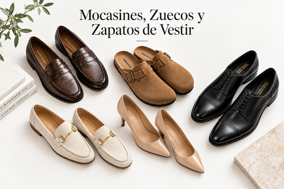 Mocasines, zuecos y zapatos de vestir
