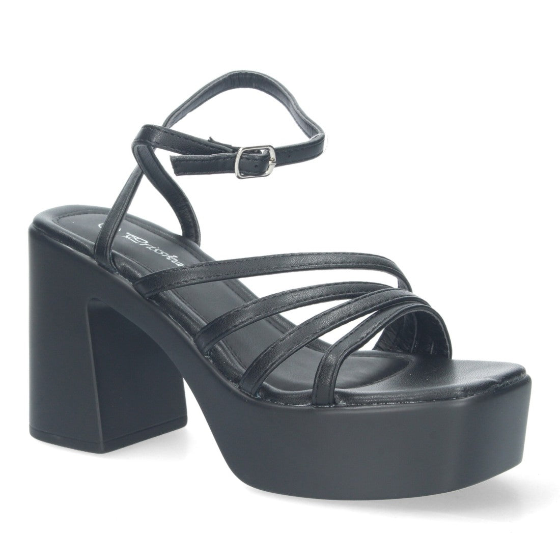 Vimice Sandalia de plataforma para mujer en negro – elegante para eventos