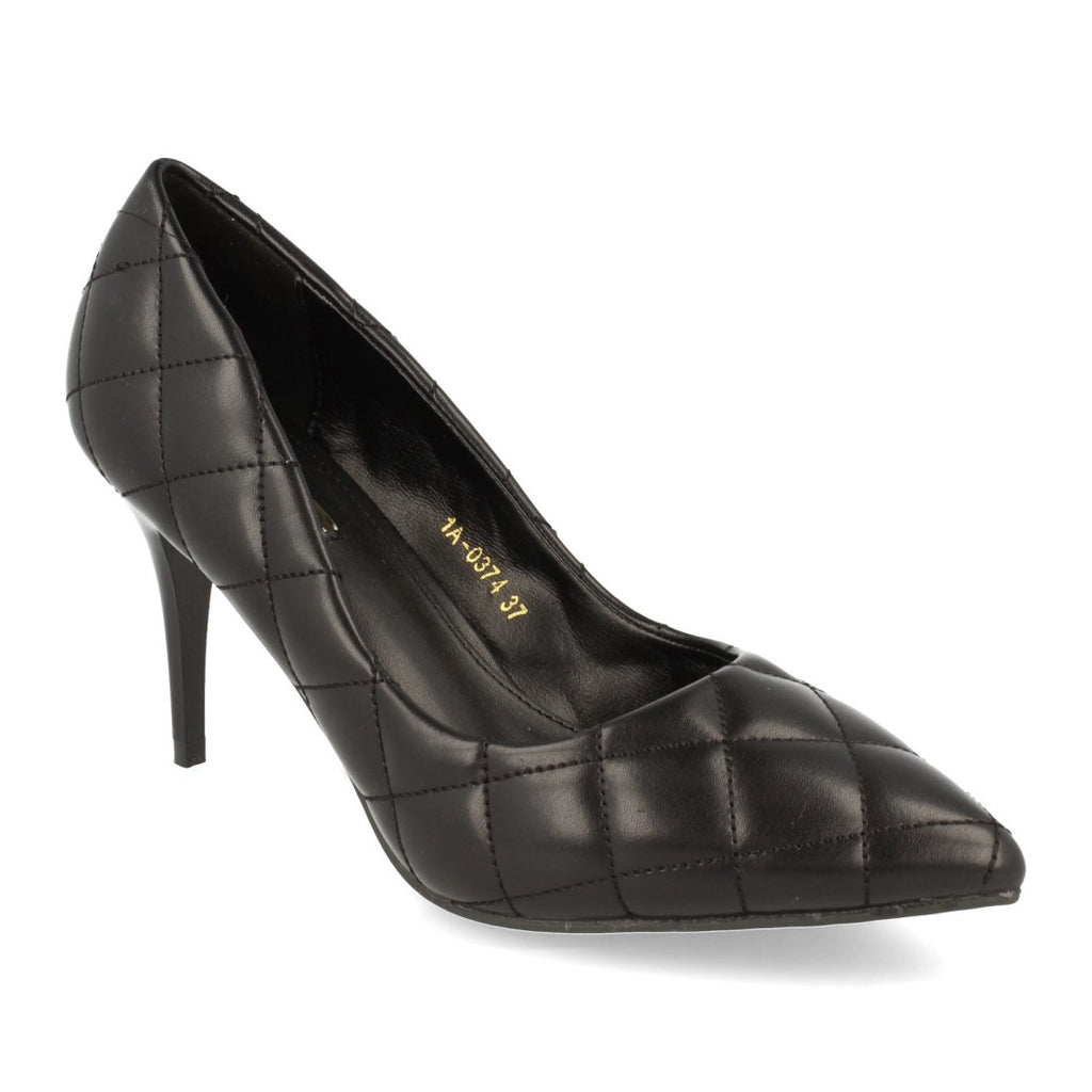 Vimice Zapato de salón de mujer en negro – tacón de aguja para fiestas y diario