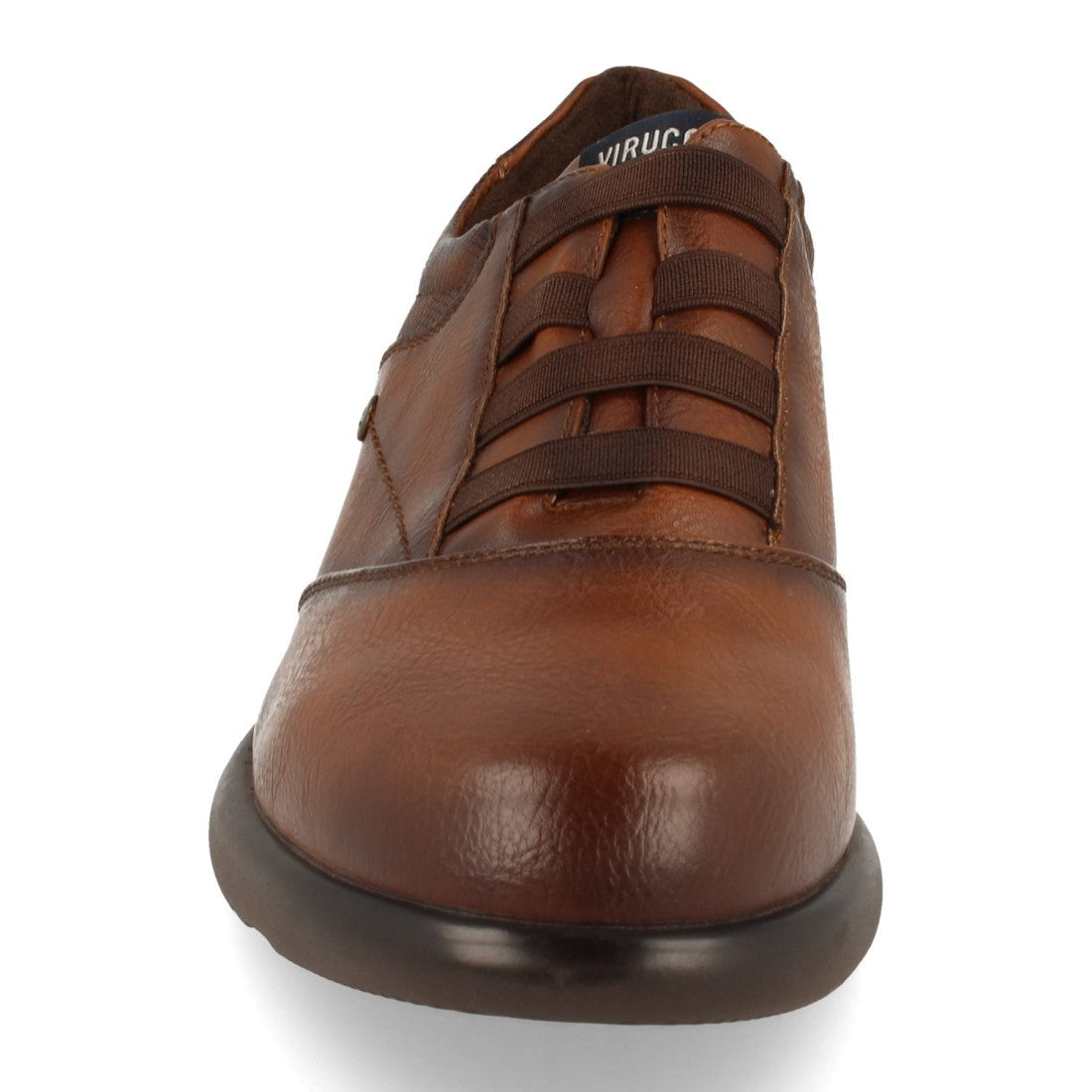 Vimice Zapato de hombre en camel – con tachuela y cordones elásticos