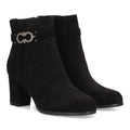Vimice Botín afelpado de mujer en negro – elegante con tacón cómodo