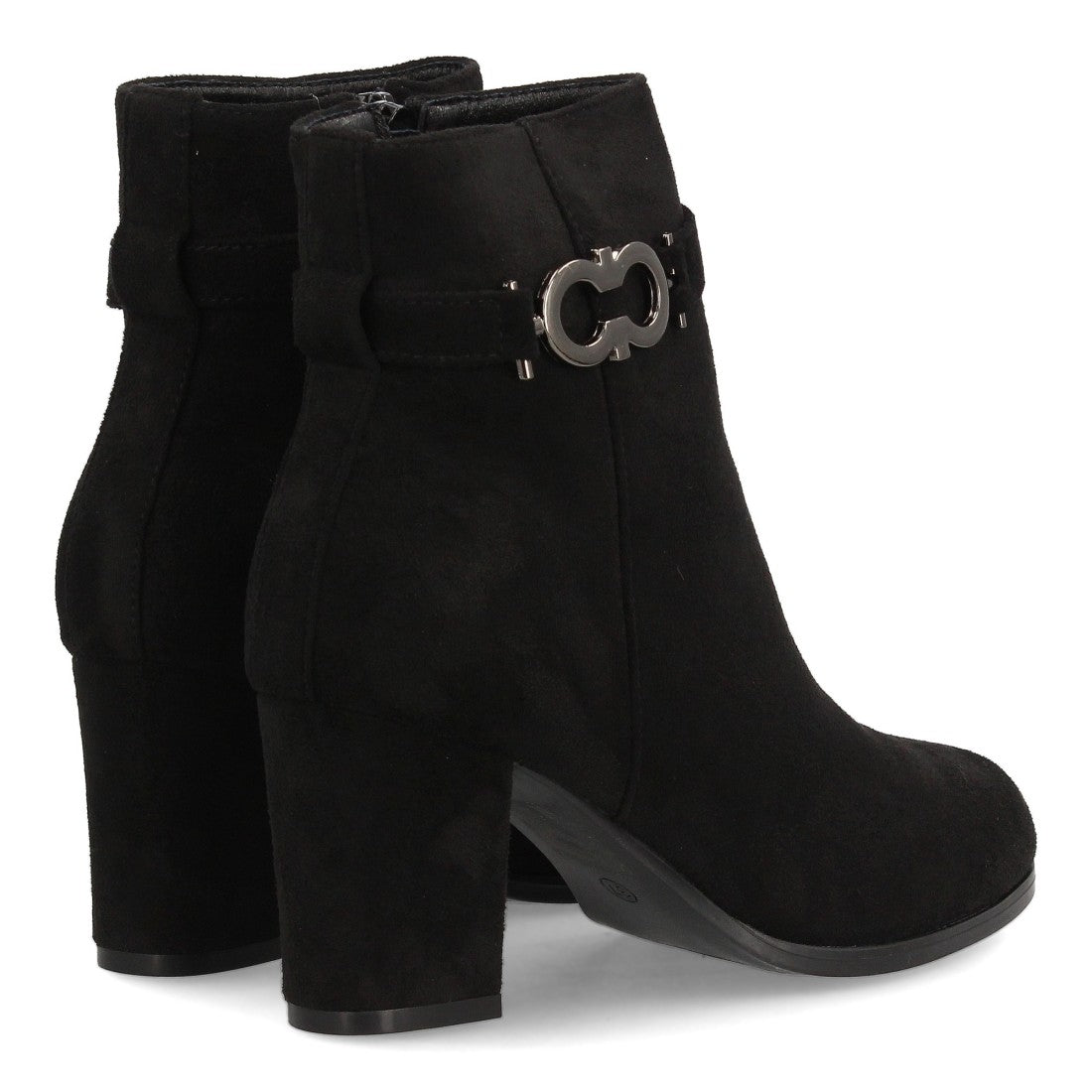 Vimice Botín afelpado de mujer en negro – elegante con tacón cómodo