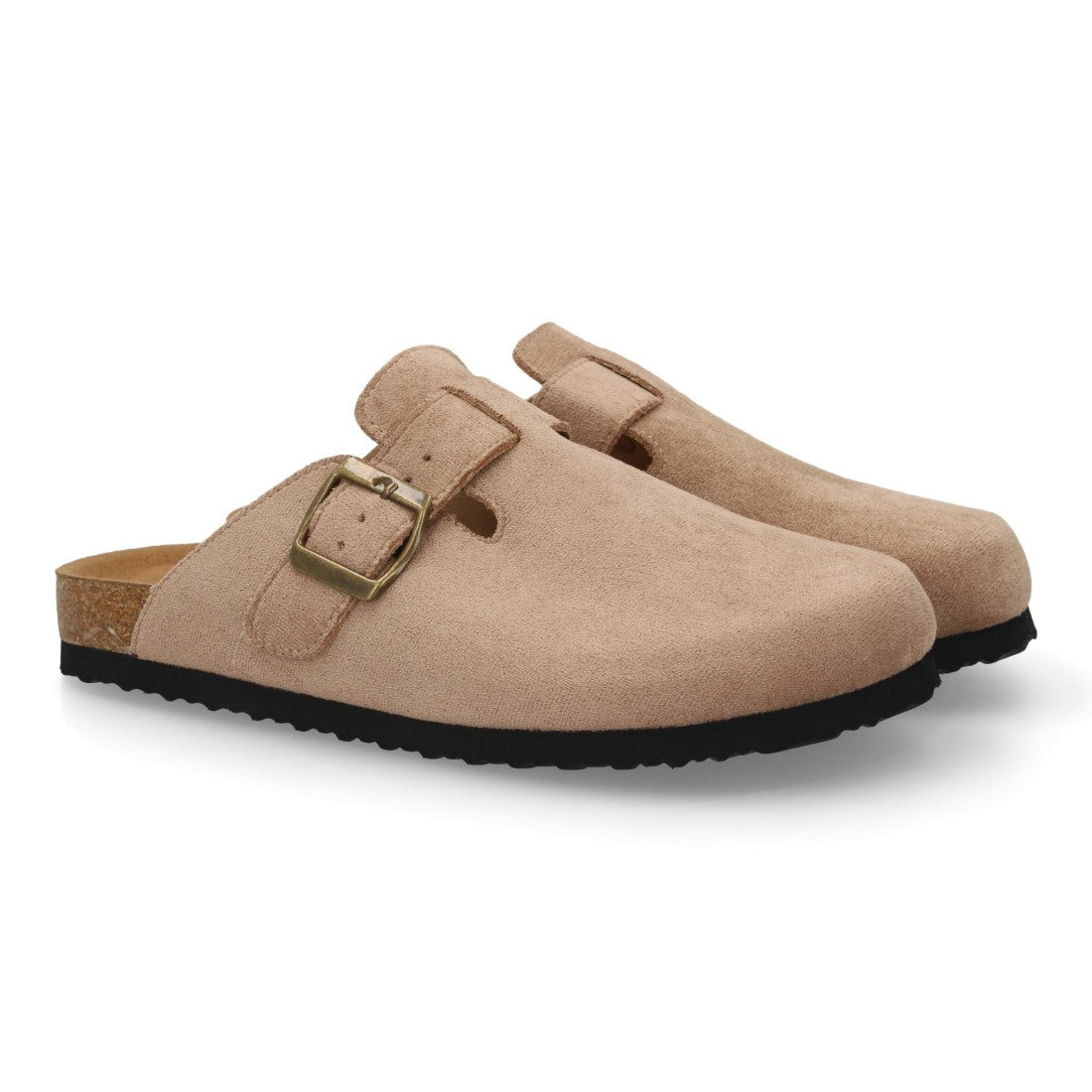 Zueco de mujer con diseño cerrado y suela bio-Kaki