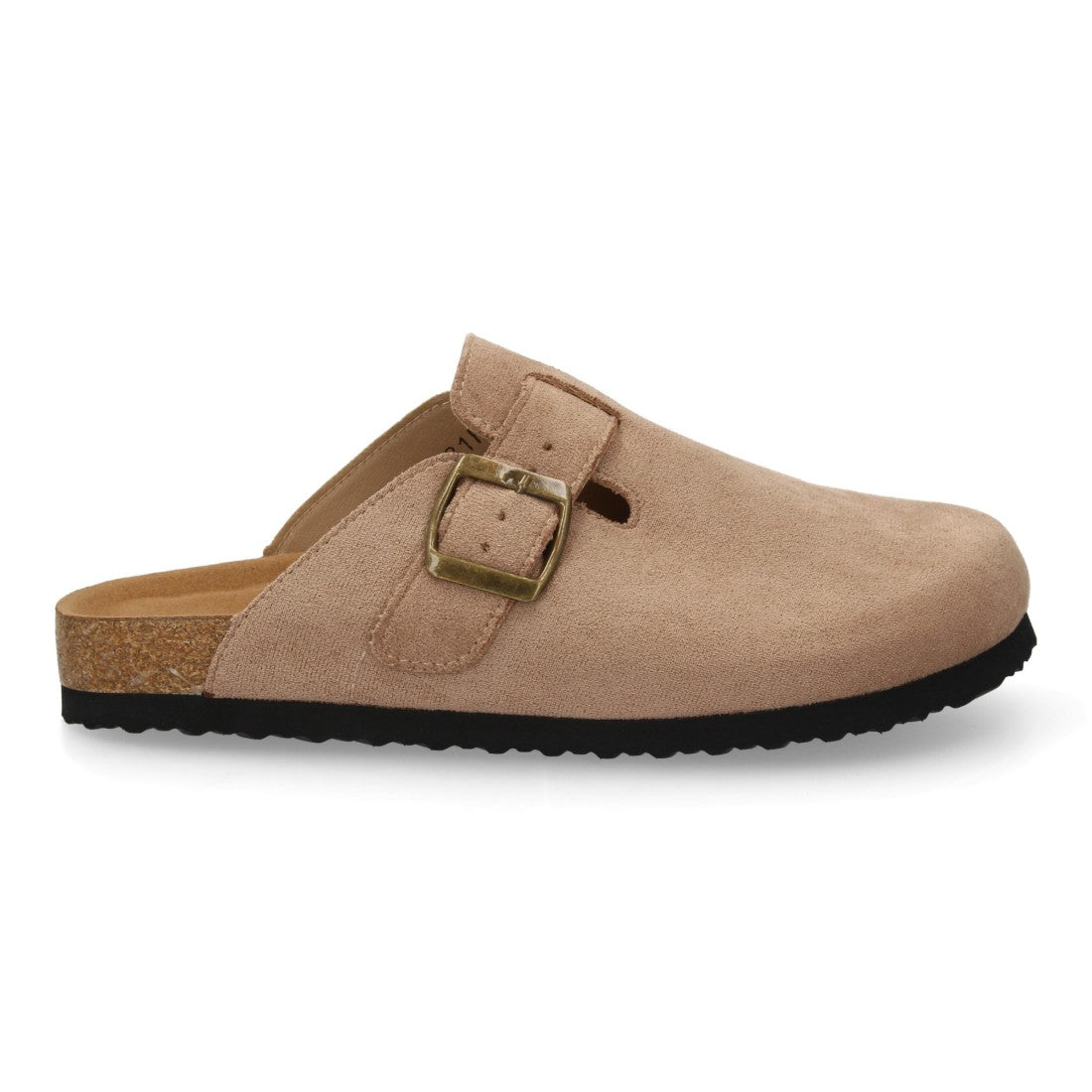 Zueco de mujer con diseño cerrado y suela bio-Kaki