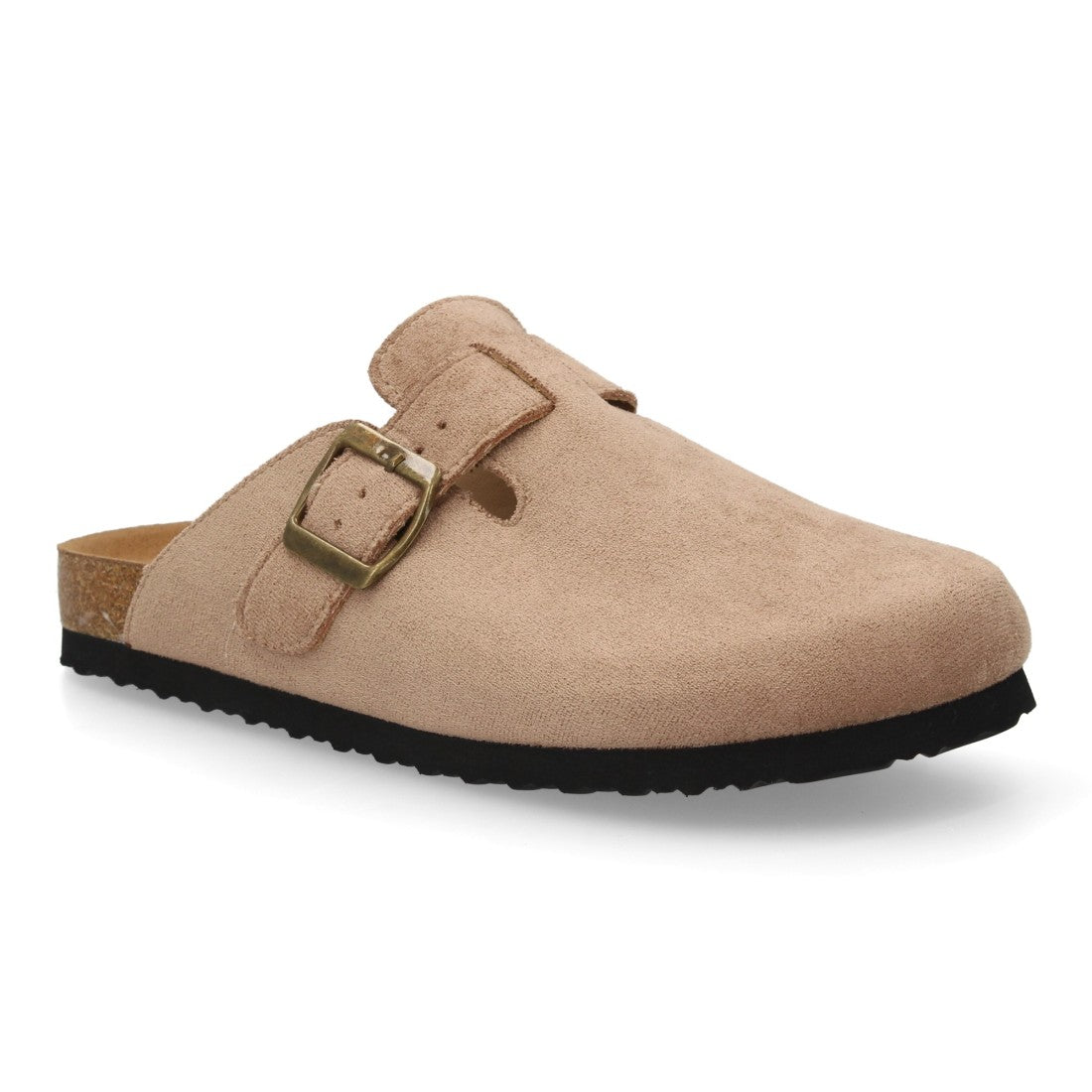Zueco de mujer con diseño cerrado y suela bio-Kaki