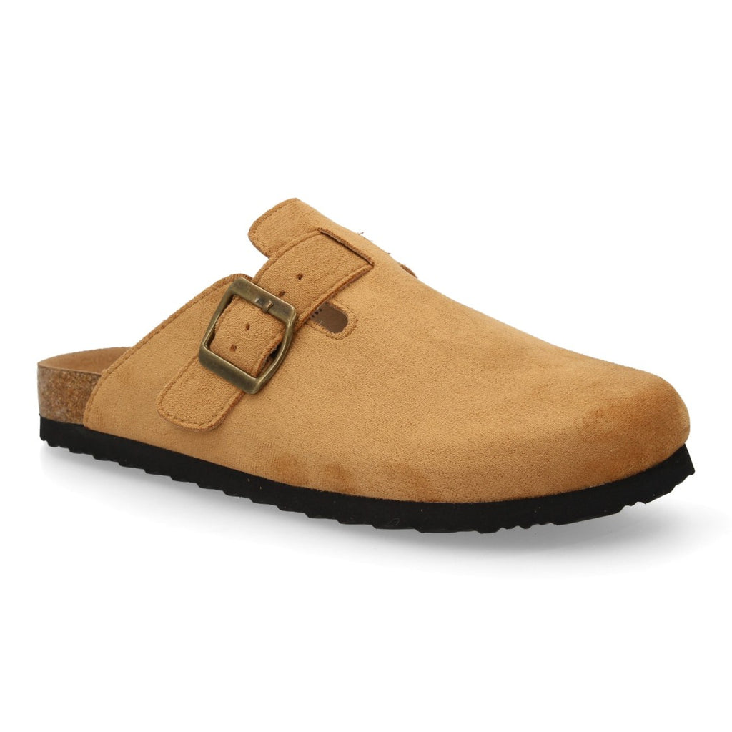 Zueco de mujer con diseño cerrado y suela bio-Taupe