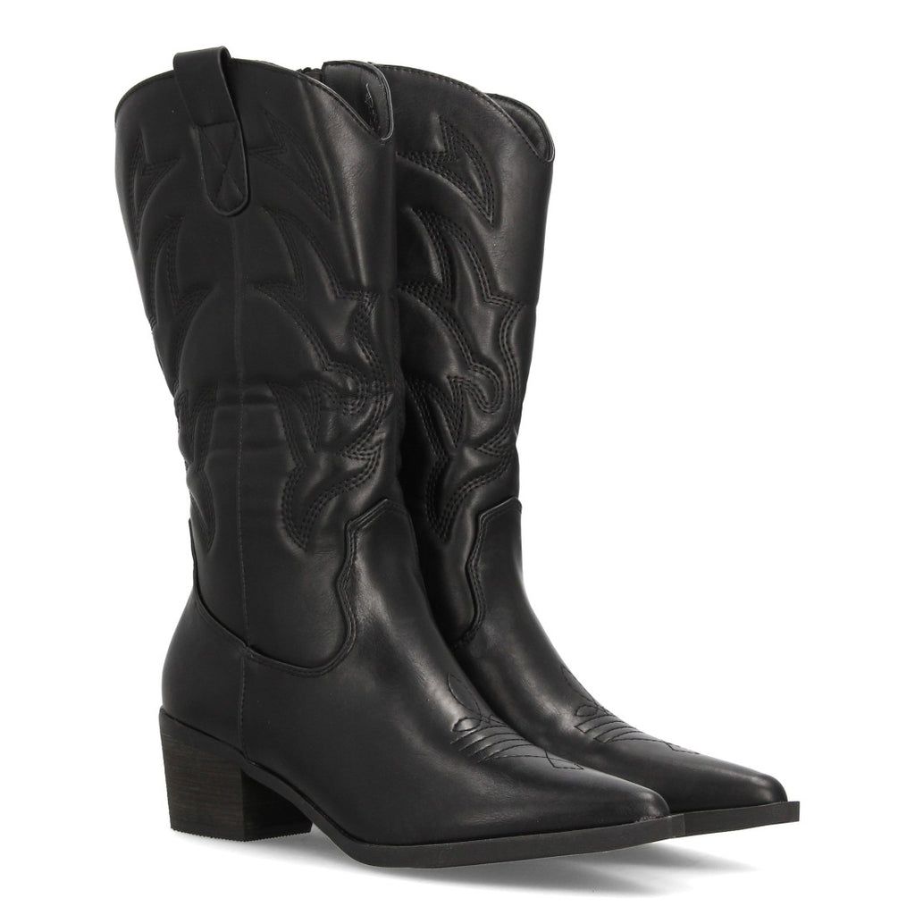 Botas Cowboy con Tacón Negro · YG869