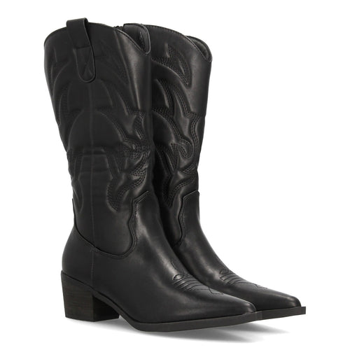 Botas Cowboy con Tacón Negro · YG869