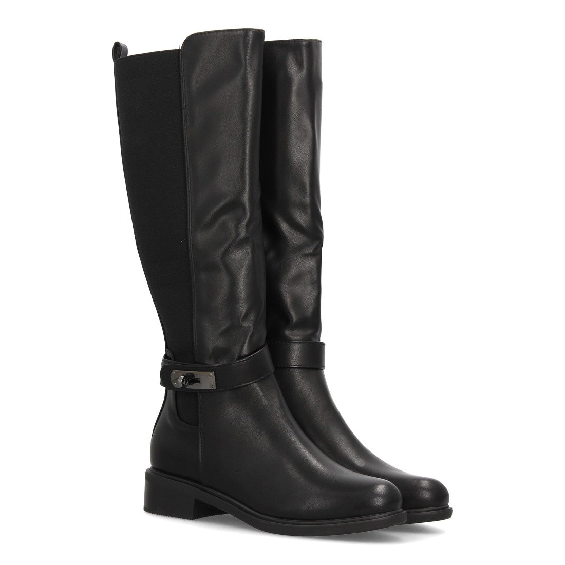 Botas Ecuestres con Hebilla Negro · 2558