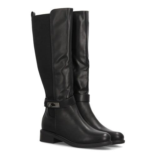Botas Ecuestres con Hebilla Negro · 2558