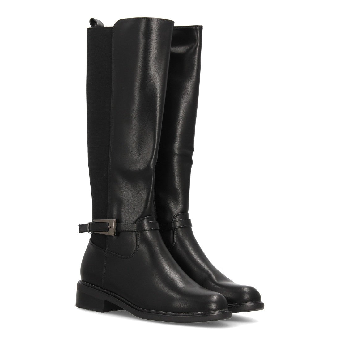 Botas Ecuestres con Hebilla Negro · 2603