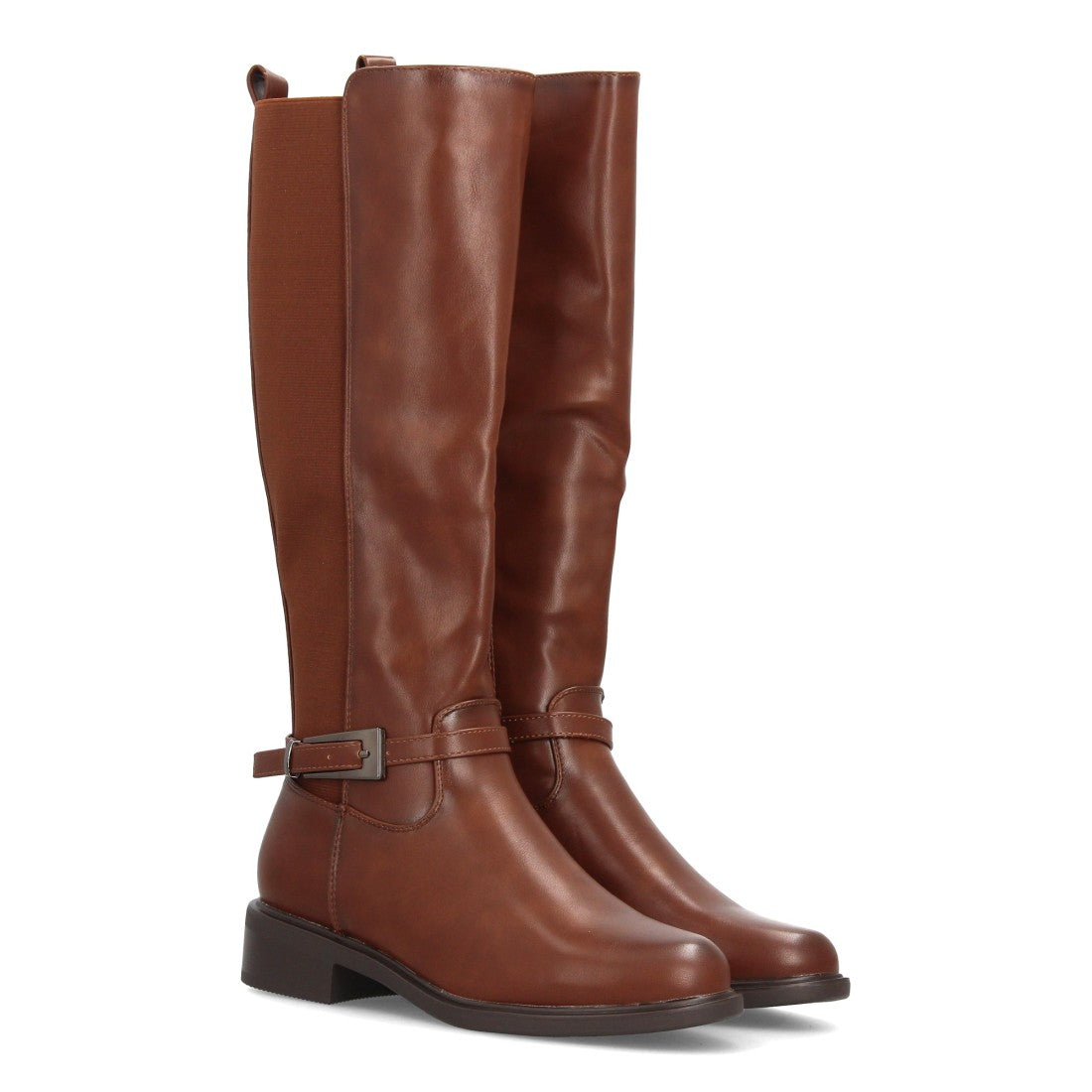 Botas Ecuestres con Hebilla Camel · 2603