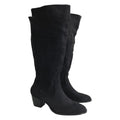 Vimice Bota de tacón de mujer en negro – punta redonda y cremallera