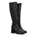 Botas con Plataforma Efecto Ante Negro · 2560