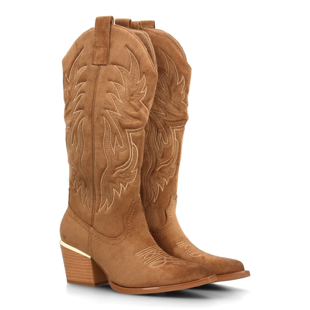 Botas Cowboy Western Camel · VR6-3320