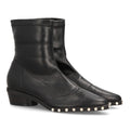Botines con Tachuelas con Tacón Negro · DB-6166