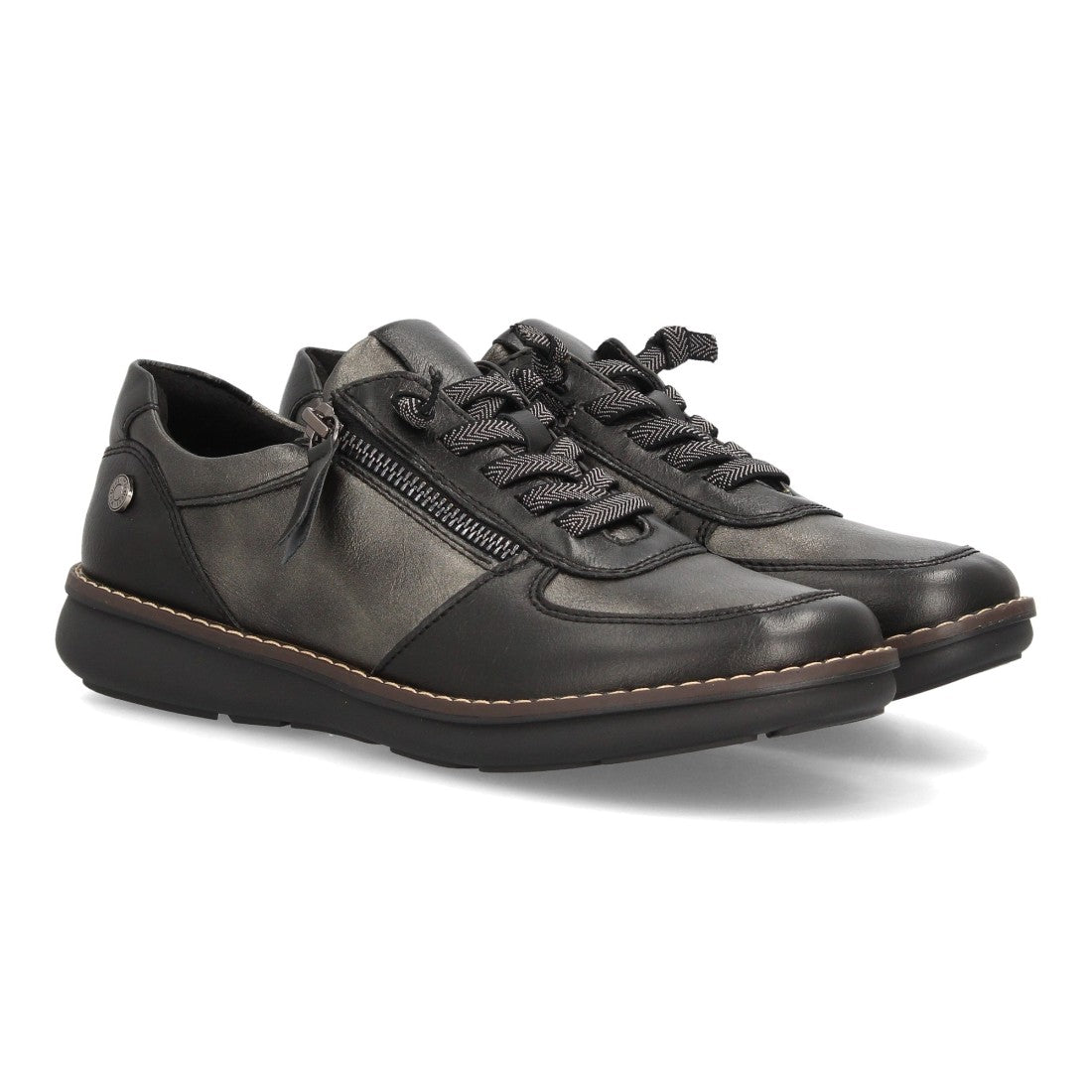 Zapatos Planas Casual Negro · VR6-3357