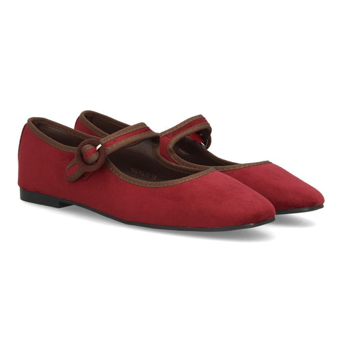 Bailarinas Merceditas con Hebilla Burdeos · VR6-3511