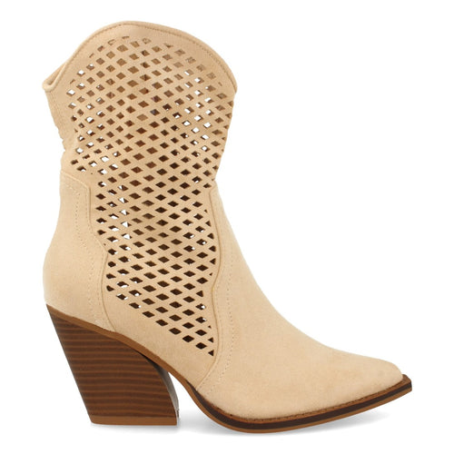 Botín de Tacón Calado para Mujer – Beige