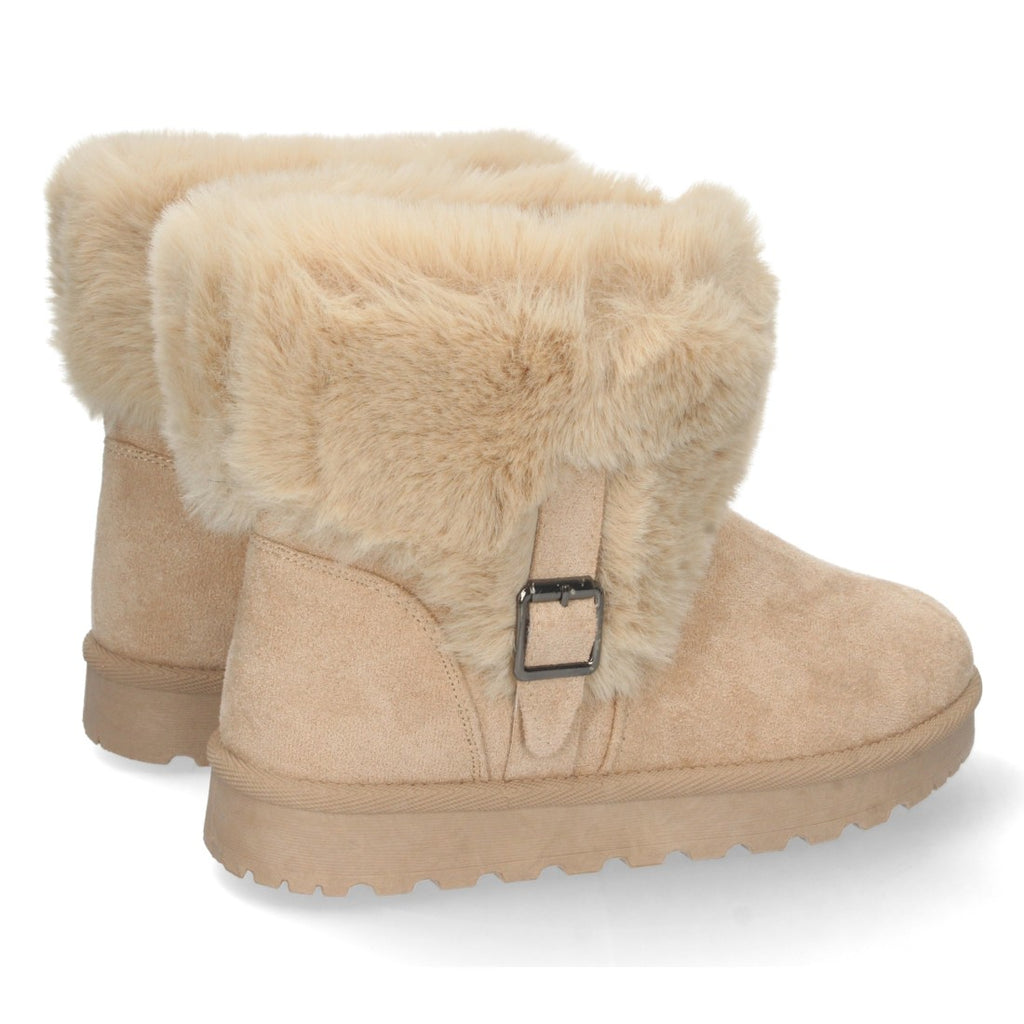 Vimice Botín de mujer en beige – estilo urbano y cómodo