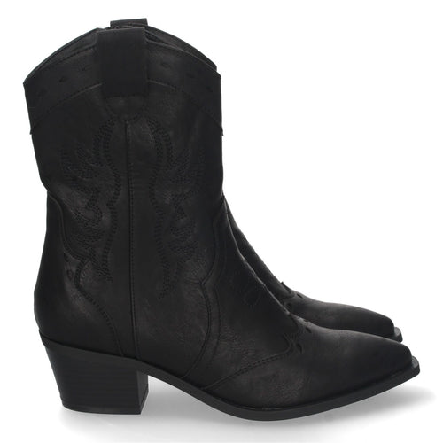 Botines con Tacón Negro · 8T4