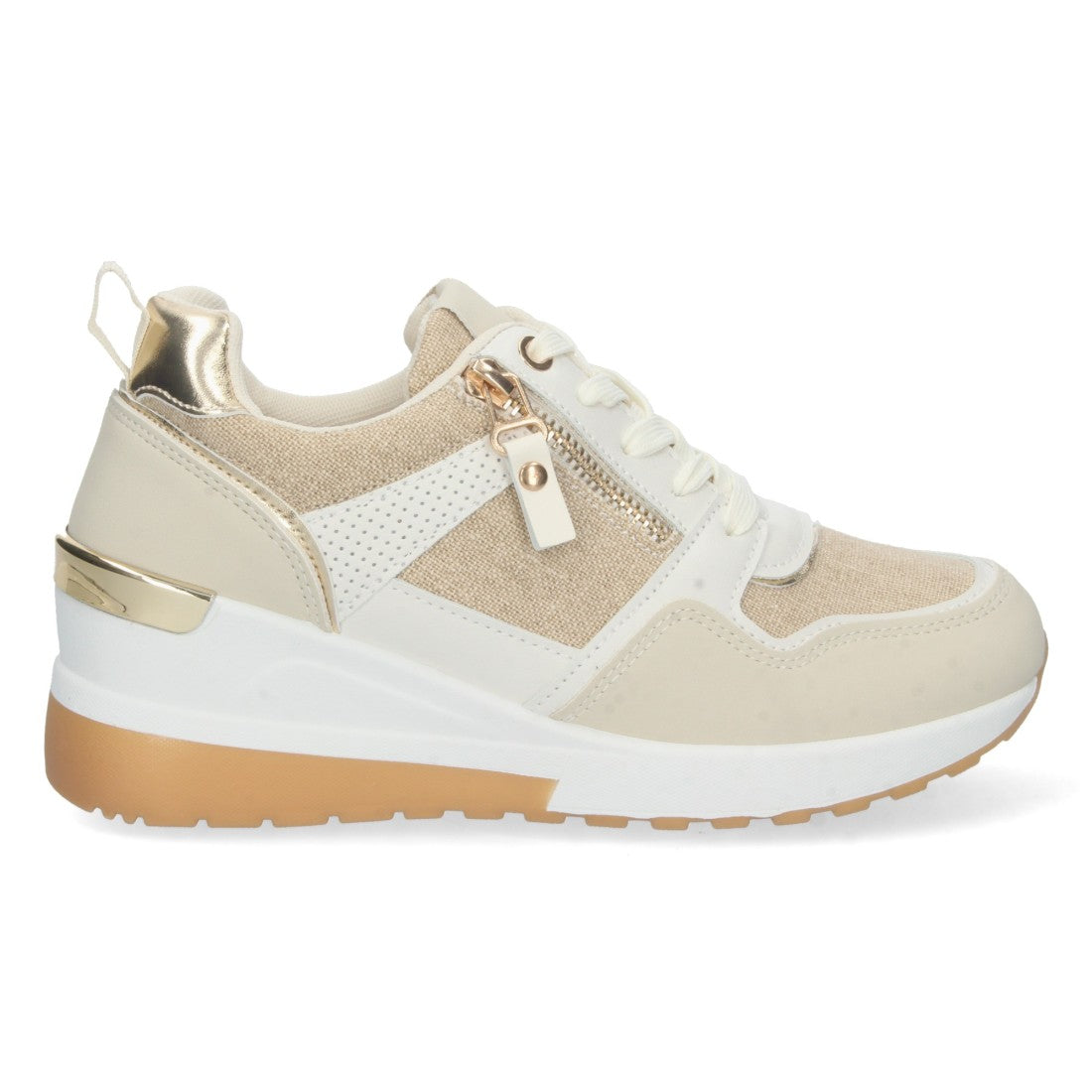 Vimice Sandalia plana de mujer en beige – cómoda y versátil