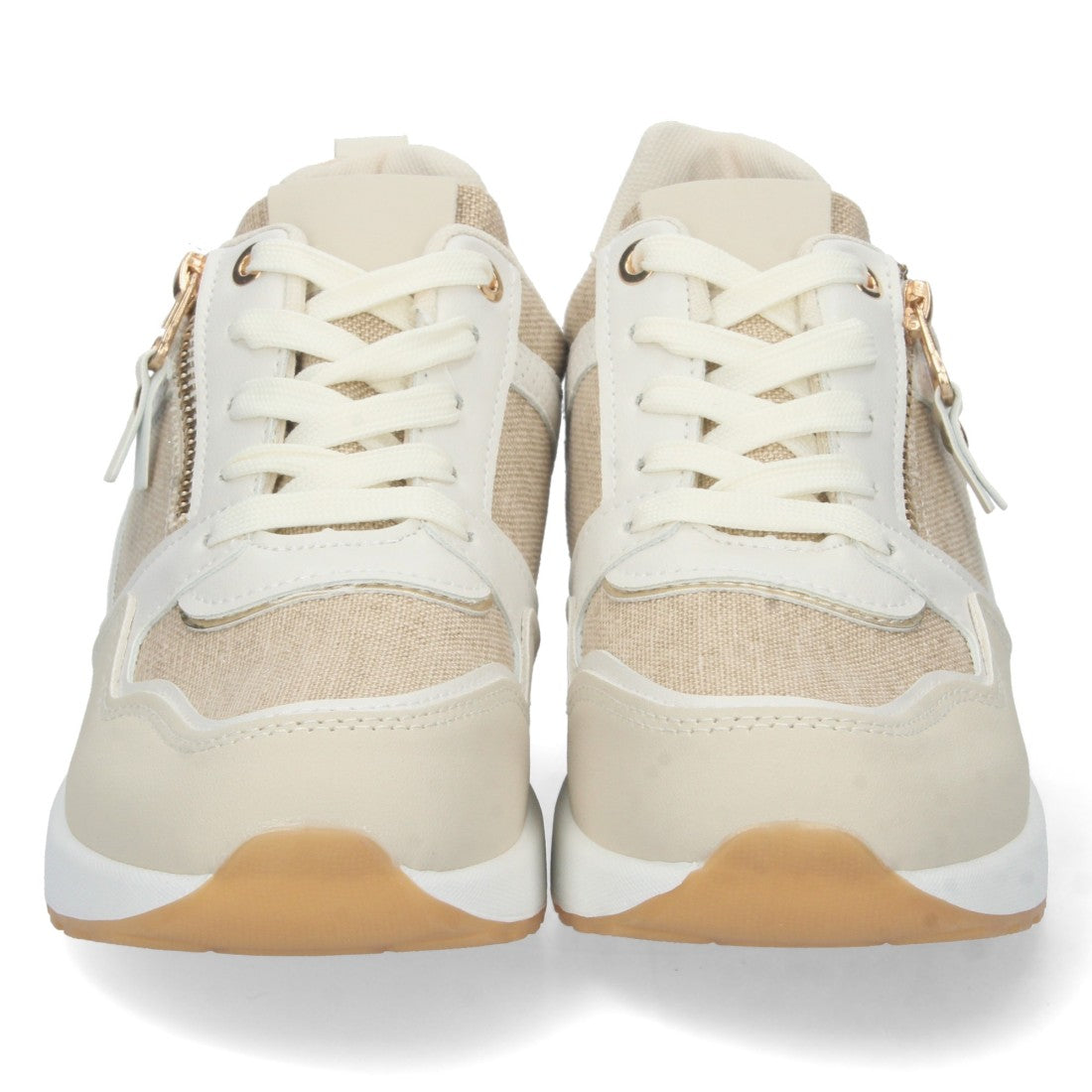 Vimice Sandalia plana de mujer en beige – cómoda y versátil