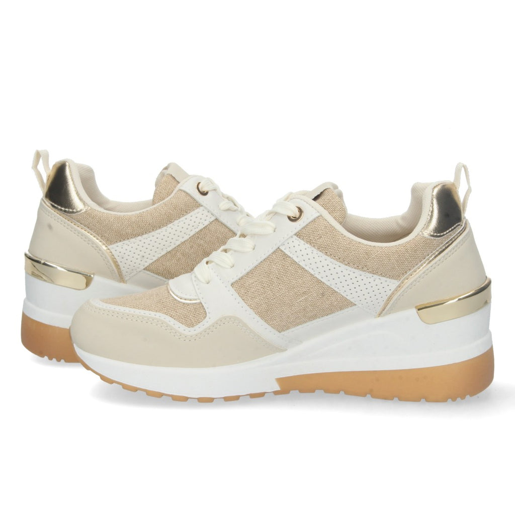 Vimice Sandalia plana de mujer en beige – cómoda y versátil